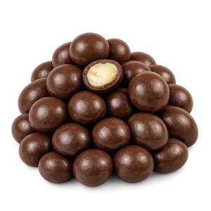 Macadamia nuts in milk chocolate